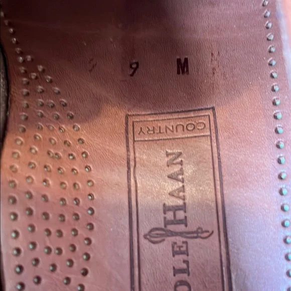 Cole Haan Country Mens Size 9 M Brown Leather Made in Mexico Slip On Shoes - Picture 8 of 8